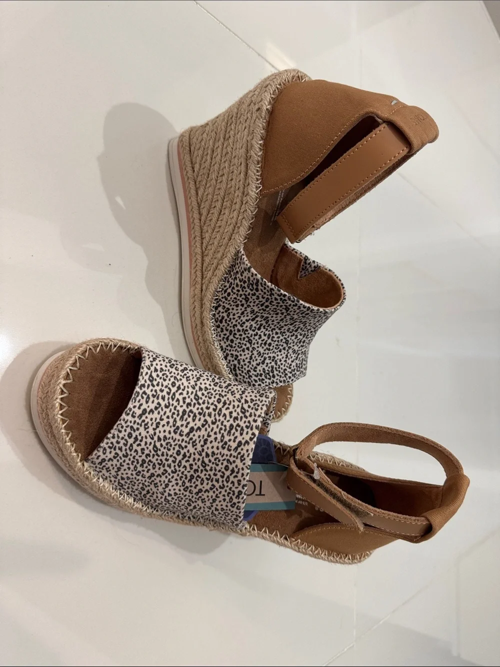 Women’s Toms Ortholiye Espadrille Wedge Sandals with Speckled Upper